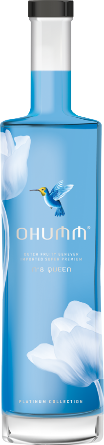 Queen, blauwe OHUMM-fles